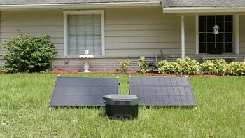 Paneles solares en la casa:
