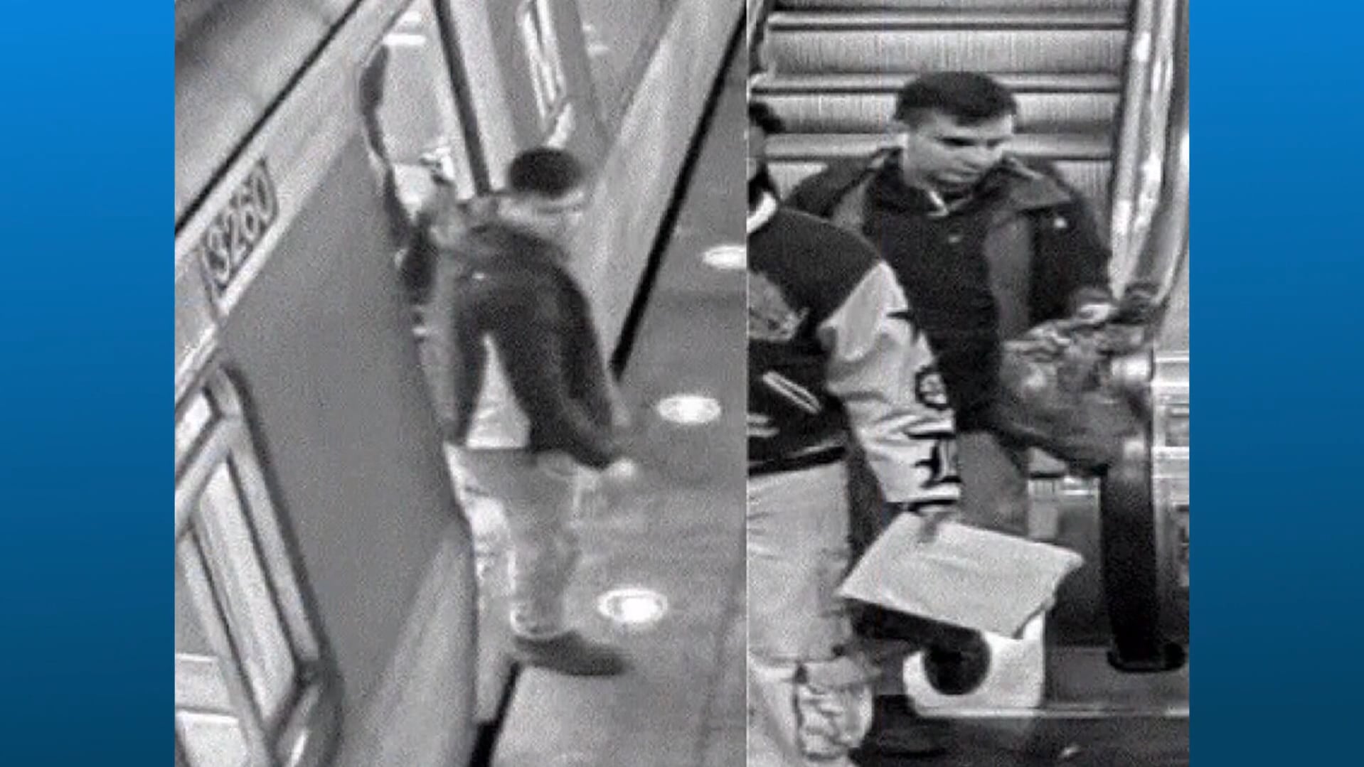 La Policía de Tránsito del Metro y el FBI identificaron a Bryan Betancur con metadatos de X y registros de vigilancia del sistema ferroviario (Captura de video: WUSA 9).