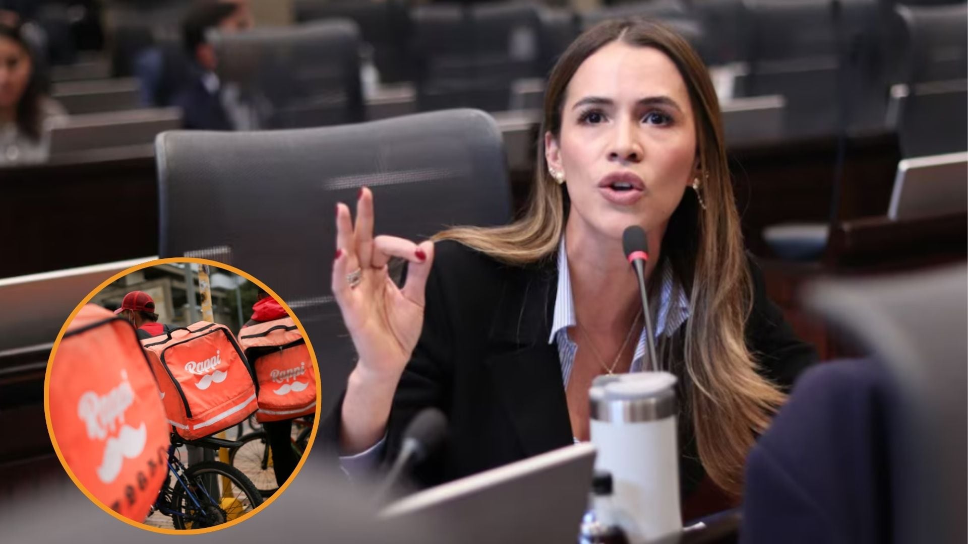 Mafe Carrascal respaldó protestas de repartidores de Rappi tras cierre masivo de cuentas - crédito Mafe Carrascal/Facebook - Luisa Gonzalez/Reuters