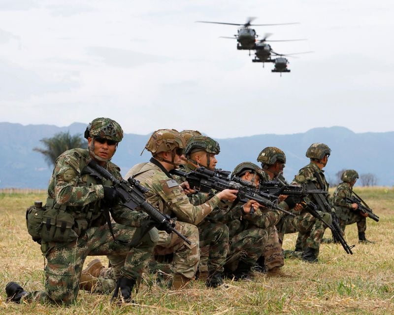 El contingente de militares participará en el ejercicio conjunto Southern Vanguard en territorio colombiano a finales de octubre - crédito Jonathan Drake / Reuters