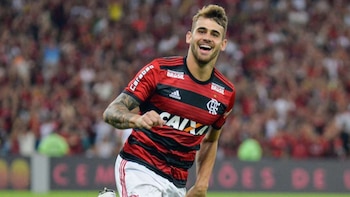 Felipe Vizeu registró 20 goles en 70 partidos con Flamengo. - Crédito: AFP