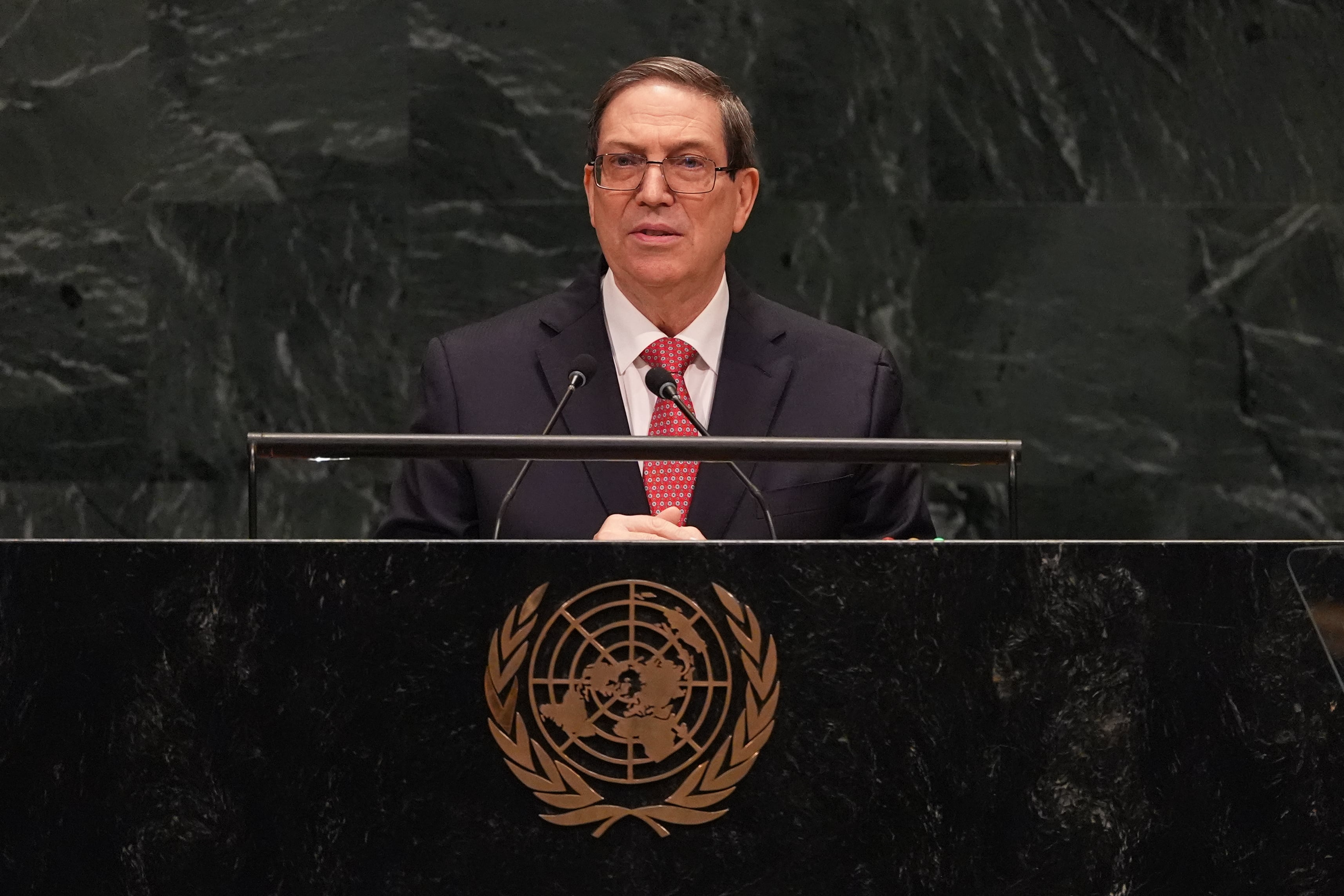 El ministro de Relaciones Exteriores de Cuba, Bruno Eduardo Rodríguez Parrilla (AP Foto/Heather Khalifa/Archivo)