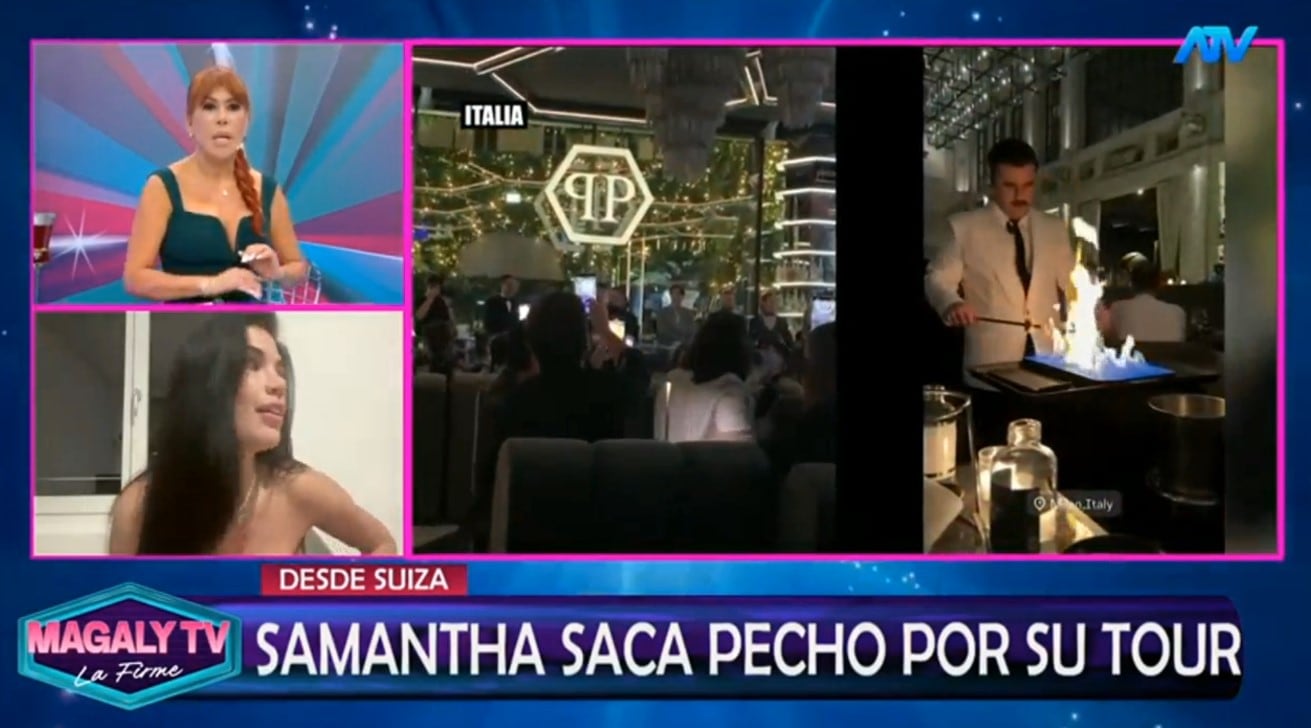 “Lo conocí en Ibiza y me impactó”: Samantha cuenta cómo inició su nueva historia de amor. ATV/ Magaly TV La Firme.