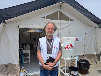 Andreas Spaett, jefe de misión de los proyectos de MSF en Venezuela. "El trauma que sufrieron se está convirtiendo también en un trauma para el futuro", dijo a Infobae. (Foto: cortesía MSF para Infobae).