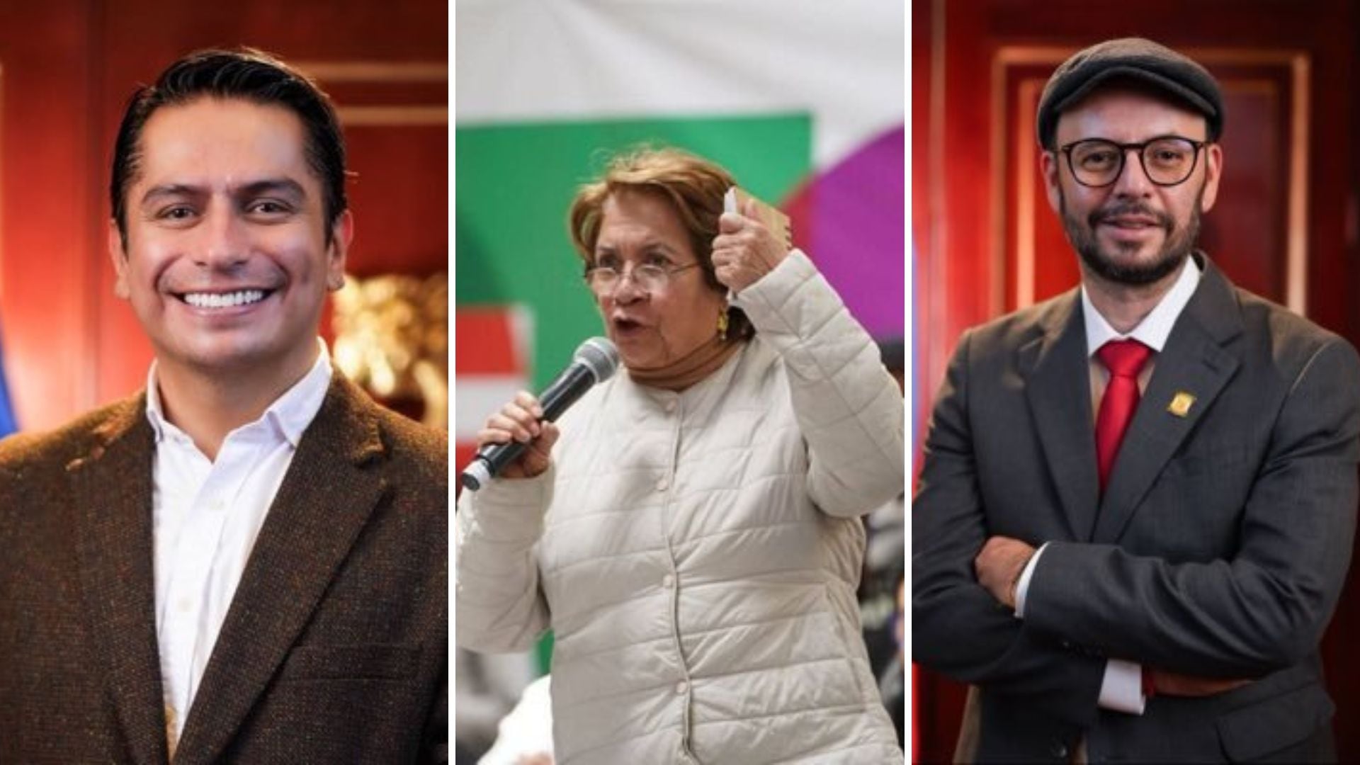 Reacciones políticas a la noticia sobre el nuevo director de la DNI - crédito @eravelasco/X - @AidaAvellaE/X - @BecerraGabo/X