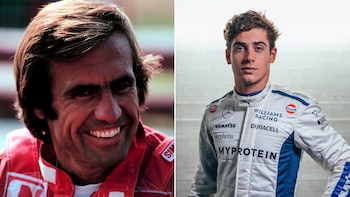 Carlos Reutemann y Franco Colapinto