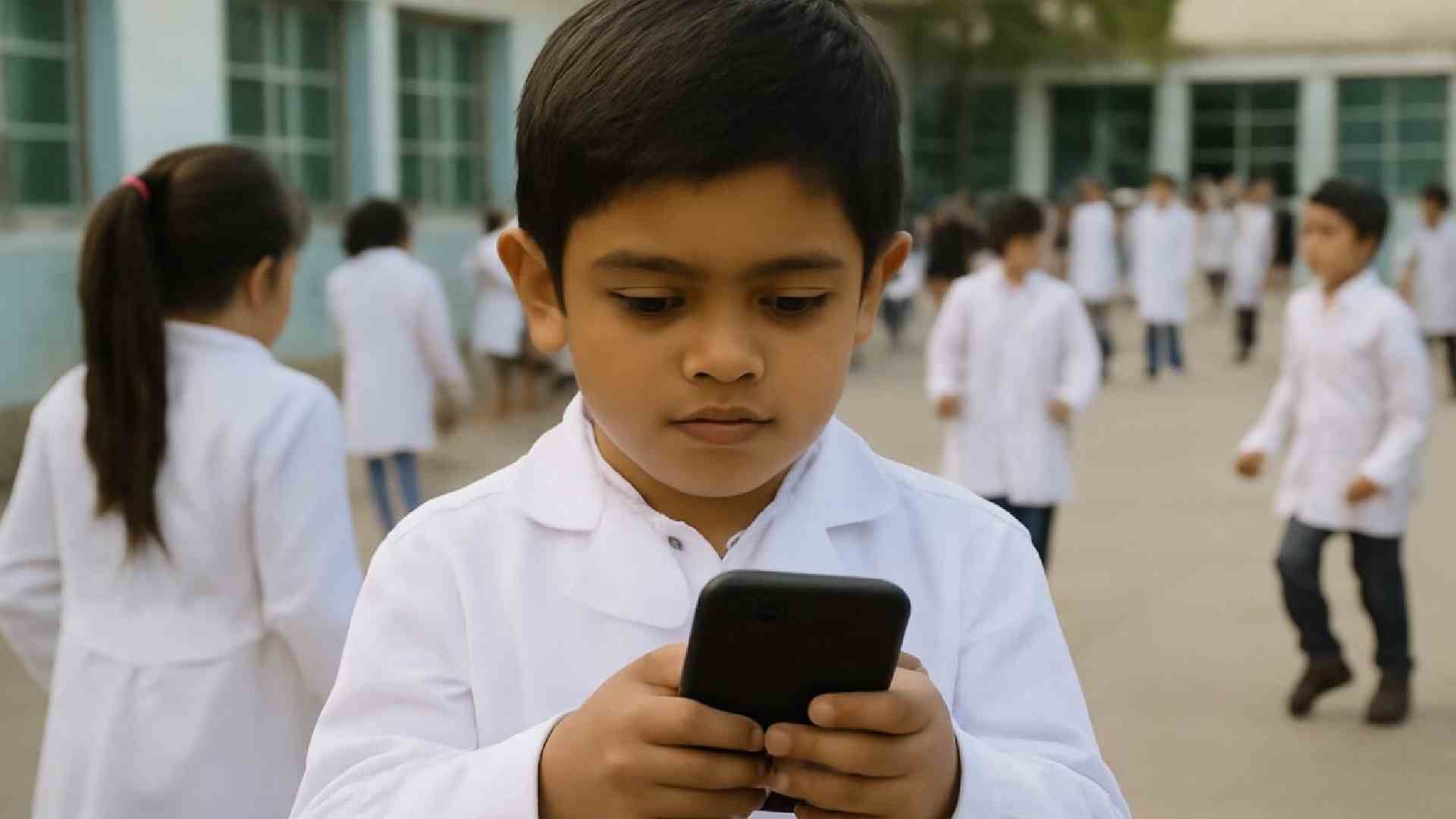 Por fin un niño sin celular: Sinaloa se suma a la restricción del uso de teléfonos en escuelas