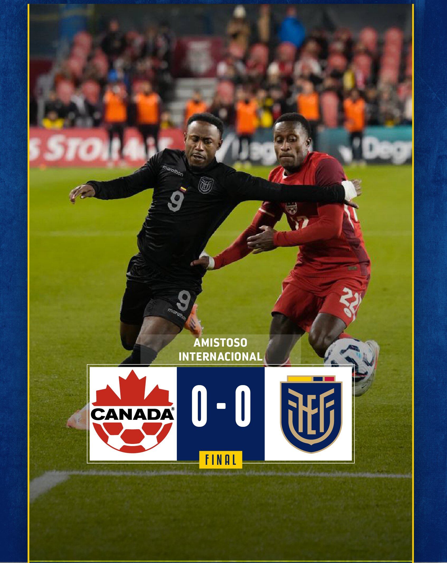 Ecuador empató con Canadá por la fecha FIFA 2025