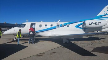 El vuelo sanitario que trasladó