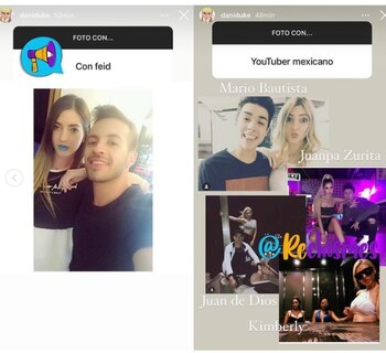 Dani Duke con youtubers mexicanos.