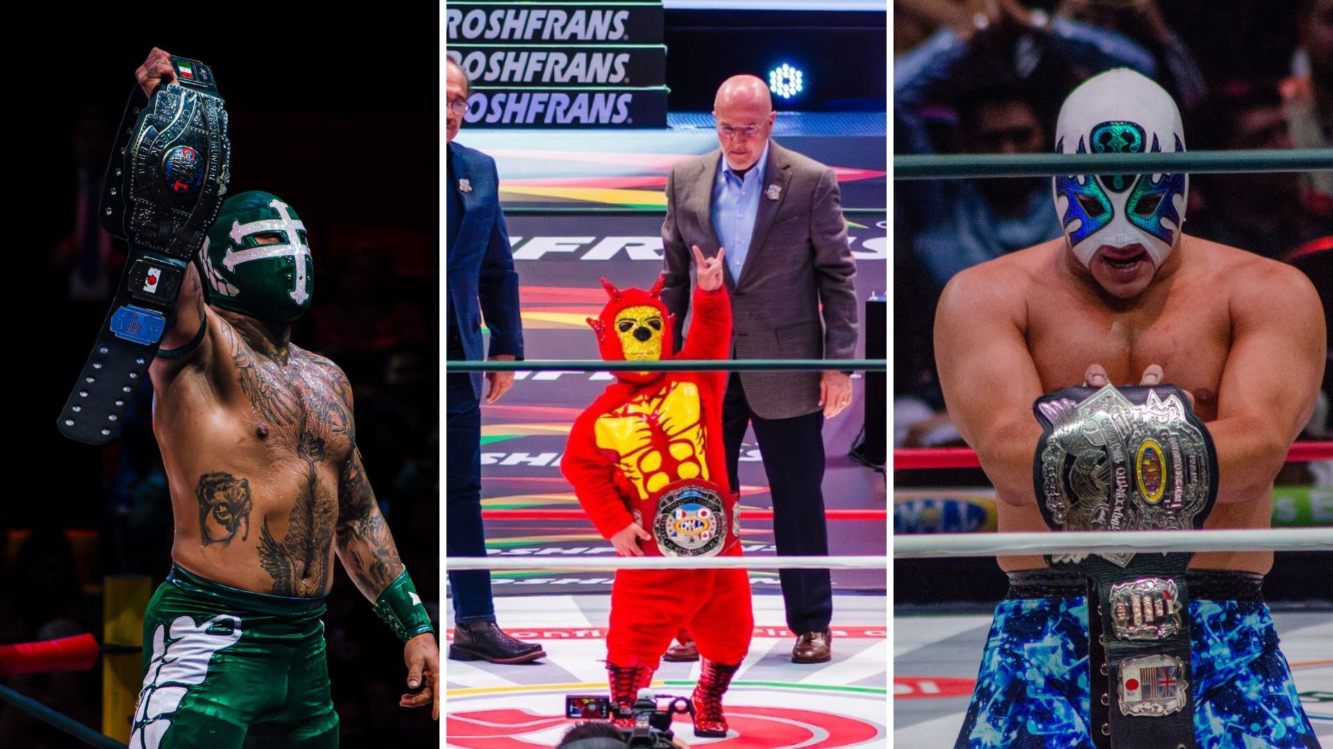 Una noche histórica en la Arena México: Kemalito conquistó el título de Mini Estrellas, Templario y Atlantis Jr. defendieron con éxito sus campeonatos (CMLL / Óscar Reyes)