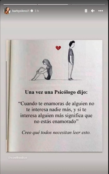 El mensaje de Barby Silenzi