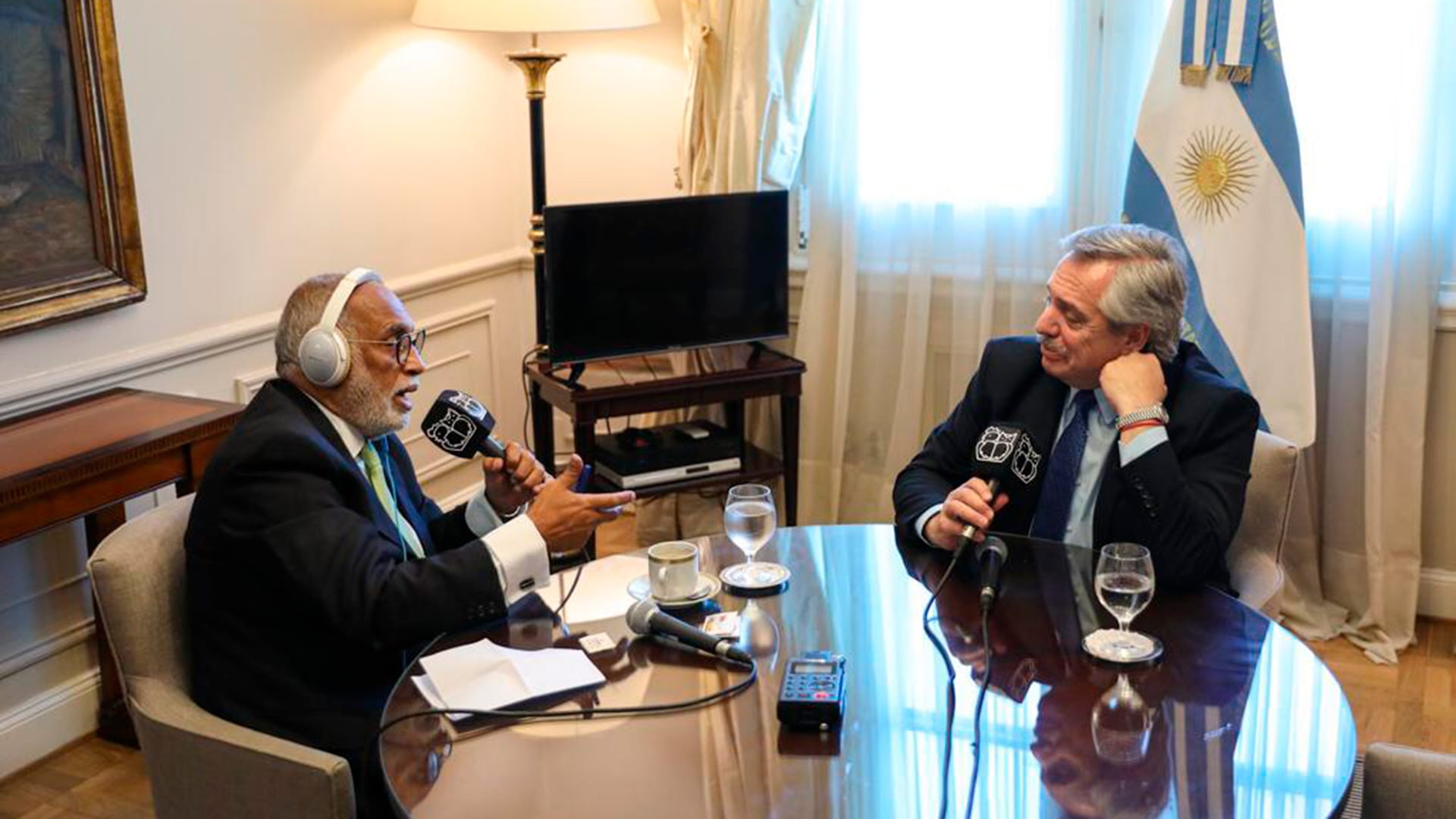 Entrevistando al expresidente Alberto Fernández