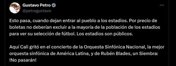 Las palabras de Gustavo Petro