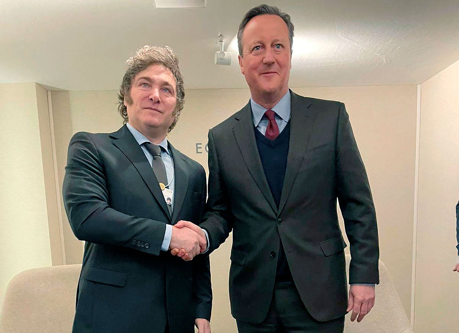 El Presidente junto a David Cameron (NA)