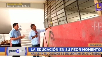 Colegios en mal estado.
Foto: Punto