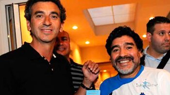 Maradona y Florencio Randazzo, quien