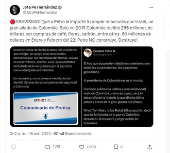 El senador Jonathan Ferney Pulido