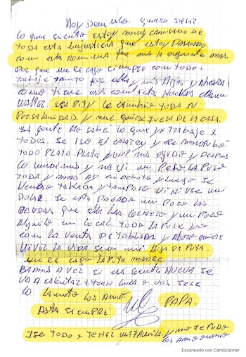 CARTA FEMICIDA DE DEVOTO