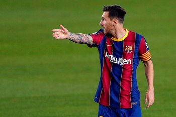 El delantero argentino del FC Barcelona Leo Messi. EFE/Alberto Estévez/Archivo