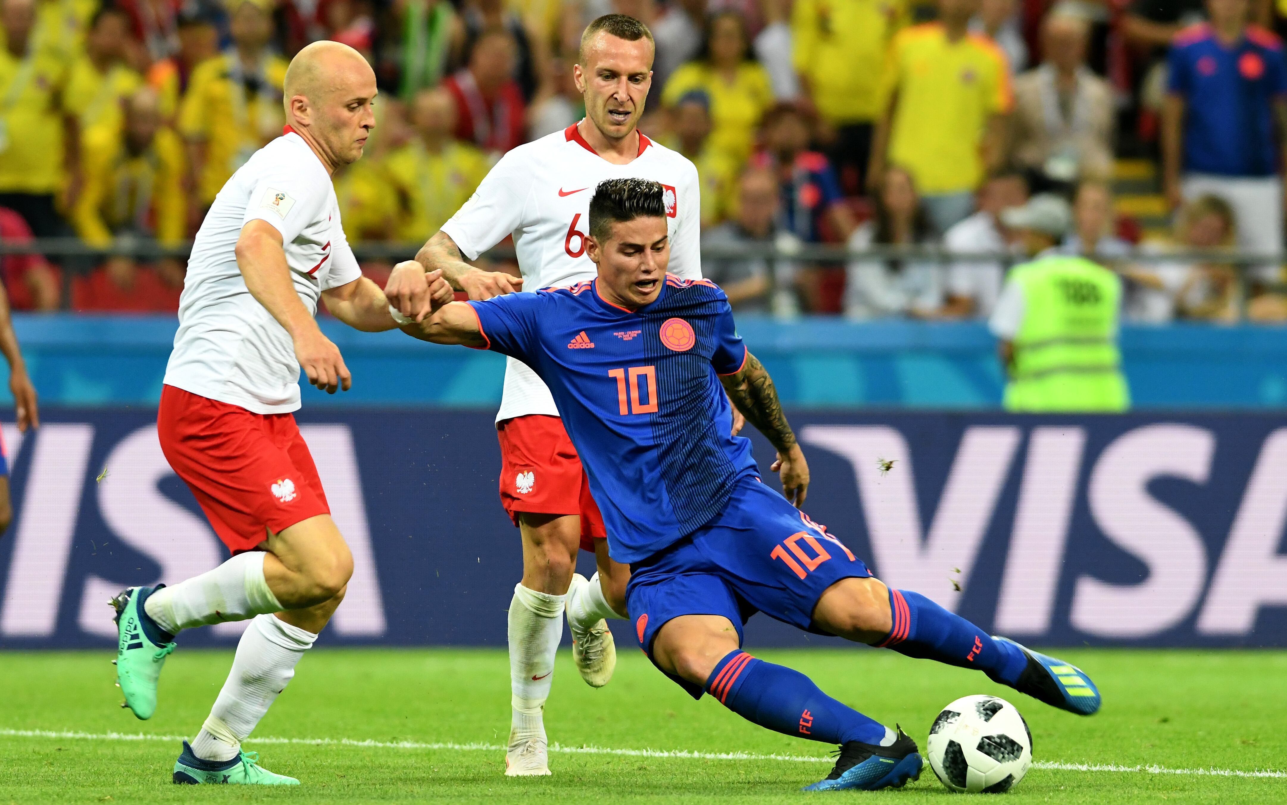 En Rusia, el ‘10 brilló con asistencias frente a Polonia en Kazán (3-0) y Senegal en Samara (1_0) , pero no pudo disputar el partido de octavos de final contra Inglaterra en Moscú (1-1), el último de Colombia en una Copa del Mundo- crédito Colprensa
