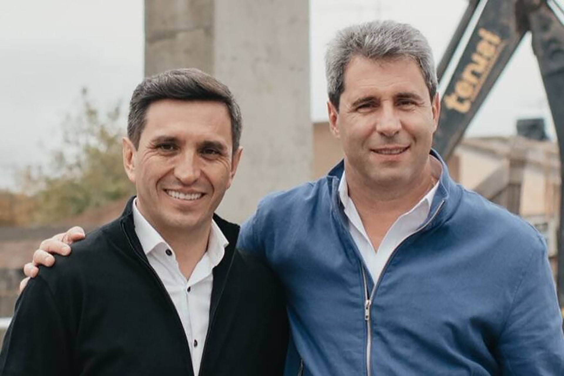 Uñac junto Cristian Andino, el candidato a diputado que ganó la elección del 26 de octubre en San Juan