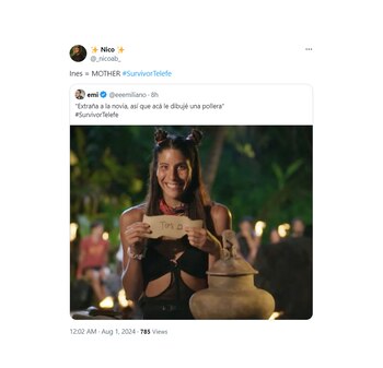 Inés se posicionó como la