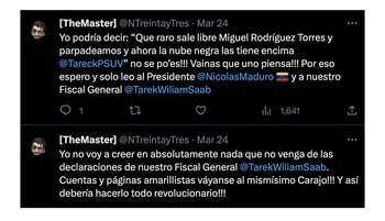 En su cuenta de Twitter