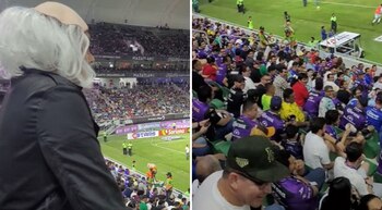 El estadio se tiñó de