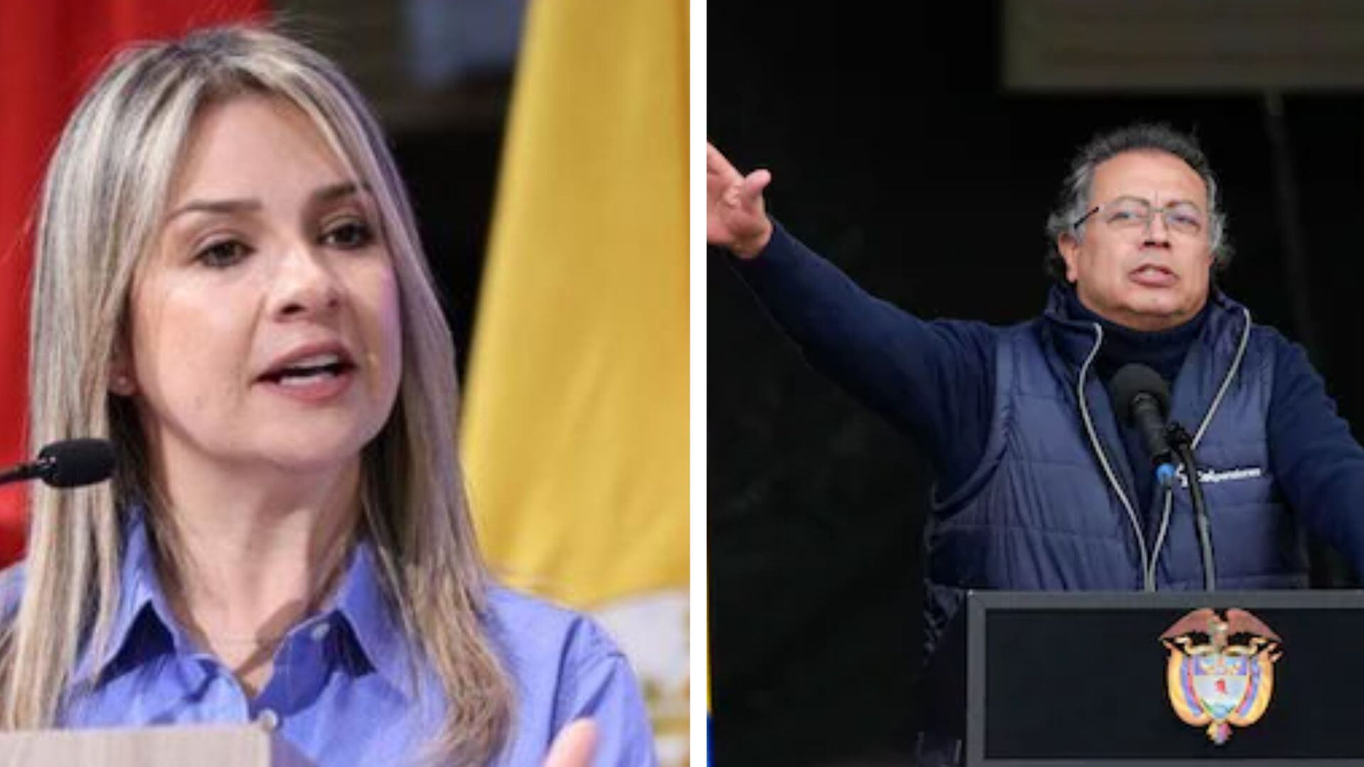 Vicky Dávila le dijo a Gustavo Petro que sería derrotado en las elecciones de 2026 - crédito @VickyDavilaH/X y (AP Foto/Fernando Vergara, Archivo)