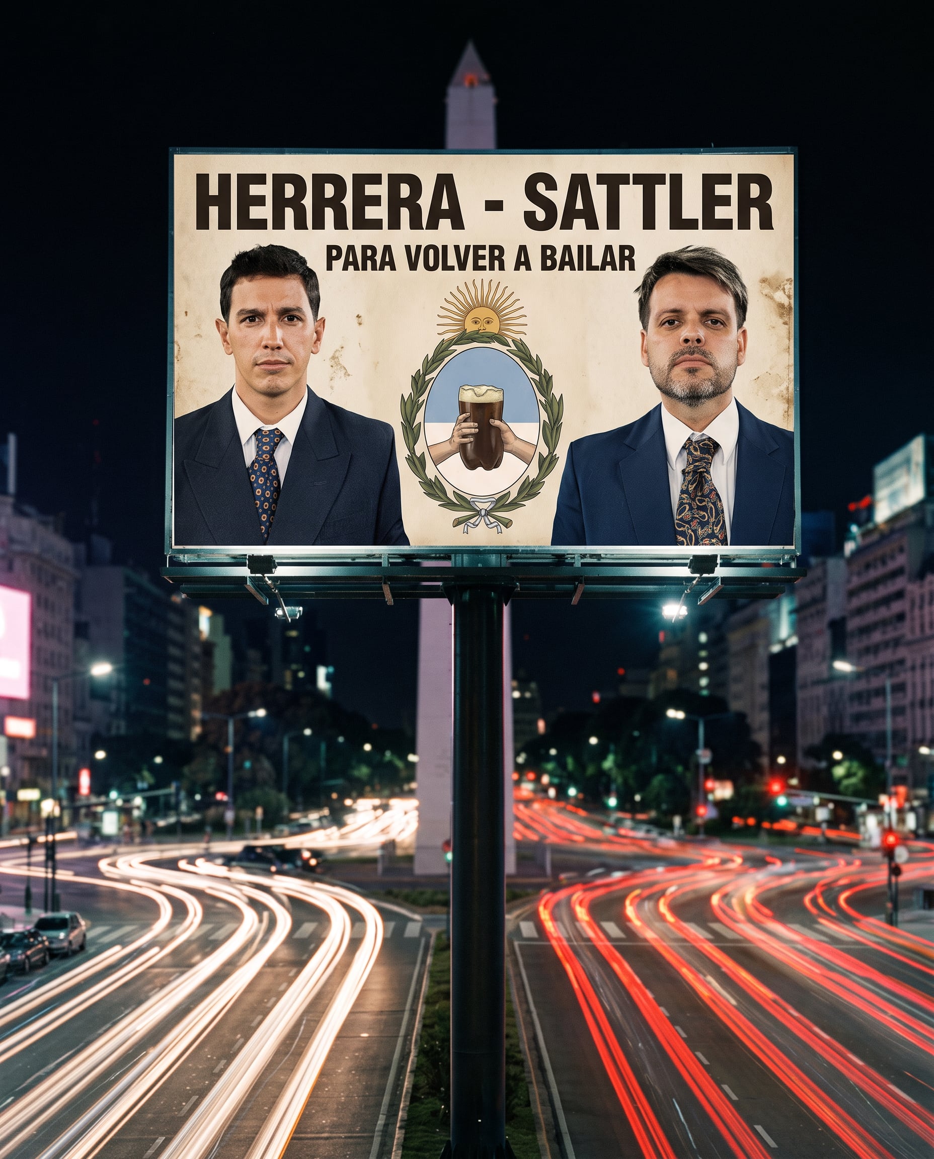 Q'Lokura instaló su campaña en el corazón de Buenos Aires: el cartel de