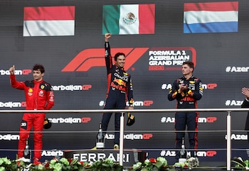 Podio del Gran Premio de