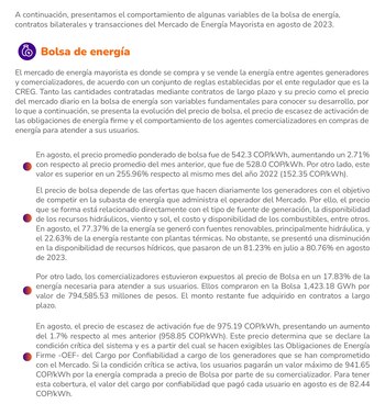 Parte del informe de la