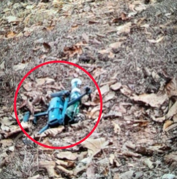 Imagen de uno de los drones encontrados por los pobladores de la sierra de Guerrero. Crédito: CNI