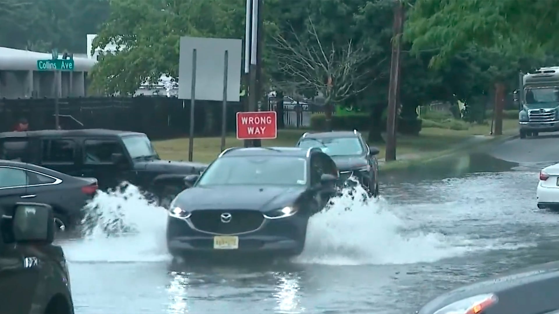 Las inundaciones en Nueva Jersey causaron daños en viviendas, comercios e infraestructuras tras las fuertes tormentas del fin de semana (Captura de video)