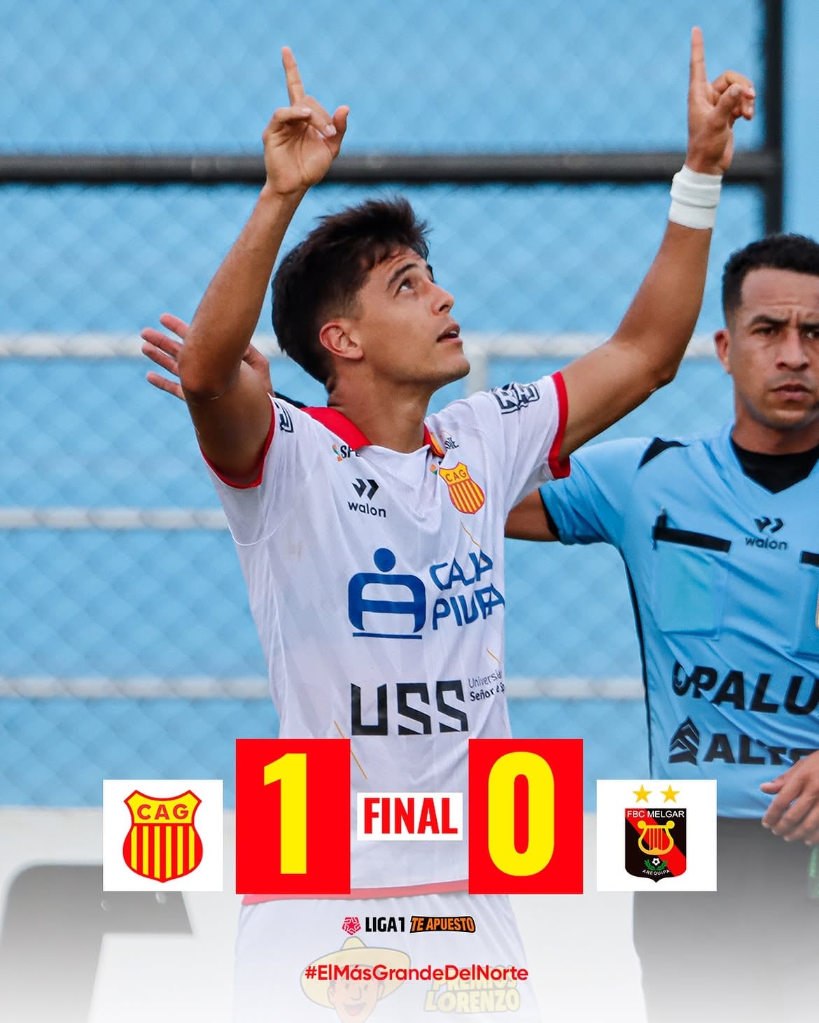 Atlético Grau derrotó por 1-0 a Melgar por la fecha 7 del Torneo Clausura de la Liga 1 2026. Crédito: Instagram Atlético Grau.