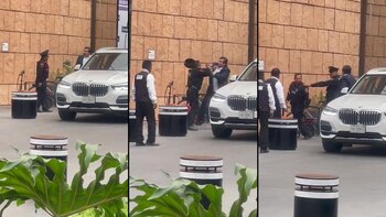 Un presunto escolta fue captado