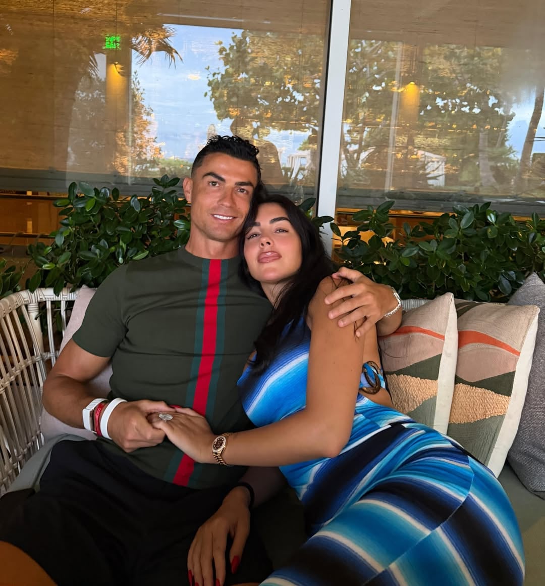 La foto que compartió Cristiano Ronaldo junto a su pareja, la argentina Georgina Rodríguez (Instagram)