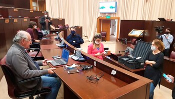 Oscar Parrilli y Silvia Sapag