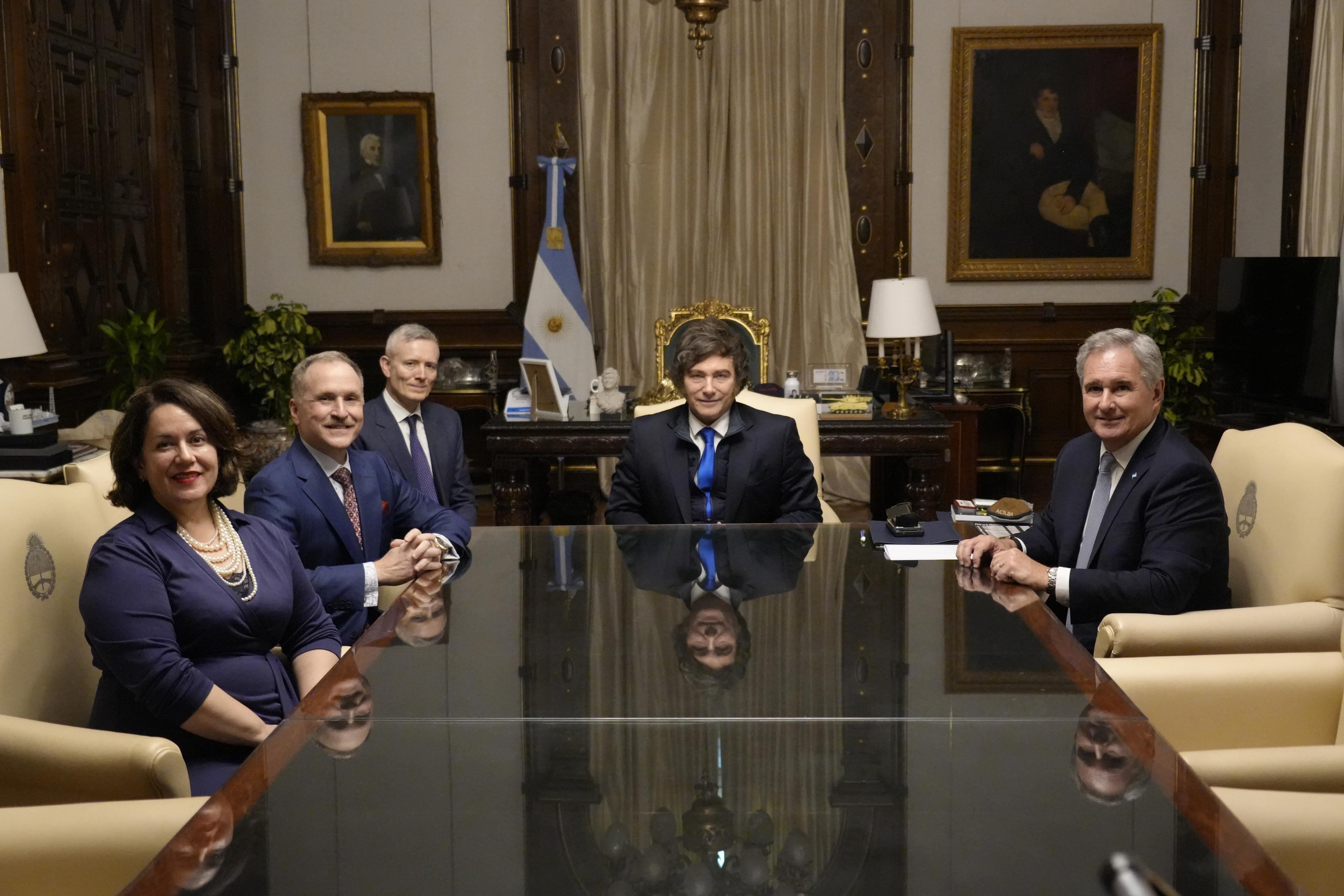 La reunión de Milei con Lamelas