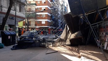 Se derrumbó una obra en
