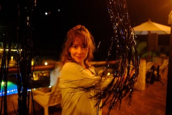 La actriz describió como un "anticlimax" el final de su relación con Lucas Cristo, ocurrida unos meses después de dar a luz a su segunda hija - crédito @angelique_blandon/Instagram