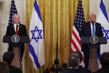 Trump y Netanyahu en una