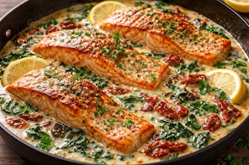 Salmón a la toscana