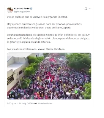 Gustavo Petro sobre evento de Iván Cepeda en Barranquilla