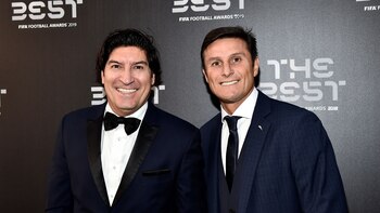 Iván Zamorano y Javier Zanetti