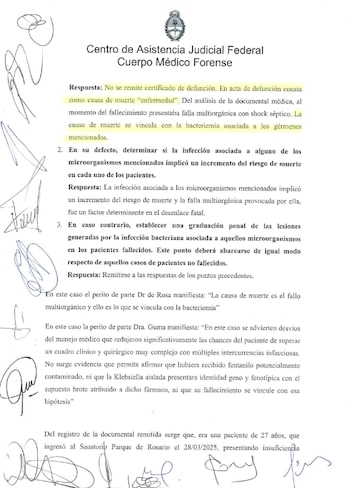 Una de las fojas del