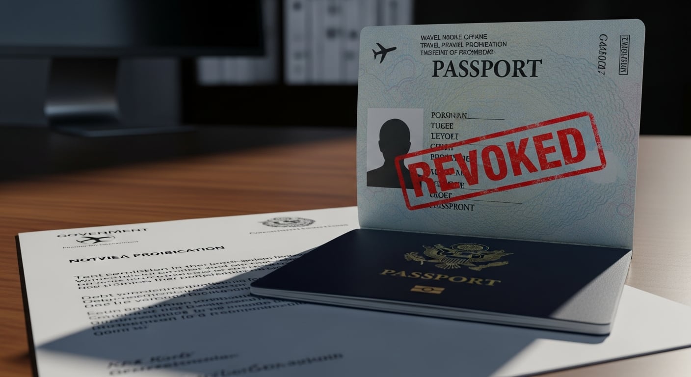 Un pasaporte con un sello de