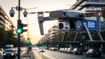 Grecia moderniza el control vial con cámaras y drones inteligentes