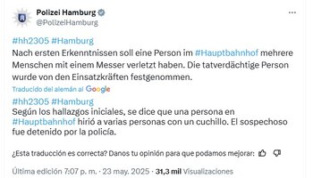 Twitter de la Policía de